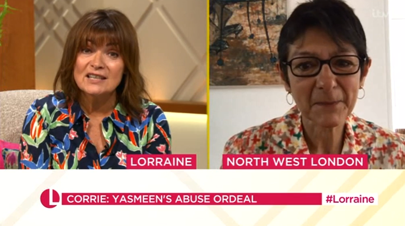 Coronation Street Shelley King aka Yasmeen on Lorraine Credit: ITV
