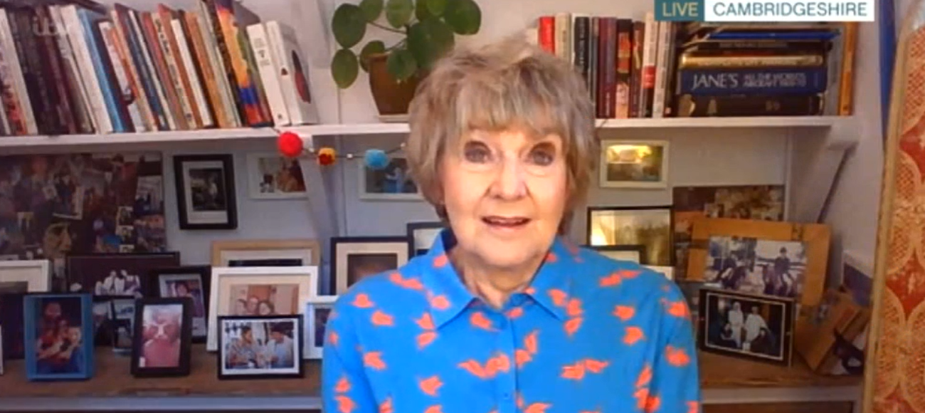 Deirdre's eyeshadow and blouse caused a stir on This Morning (Credit: ITV)