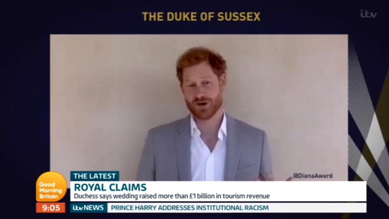 Lorraine Prince Harry GMB Credit: ITV