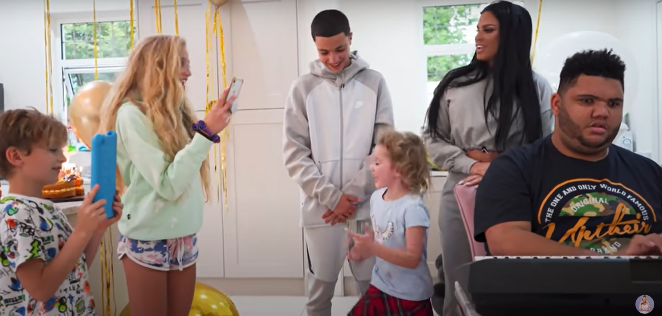 Harvey performed for Junior's birthday (Credit: YouTube)