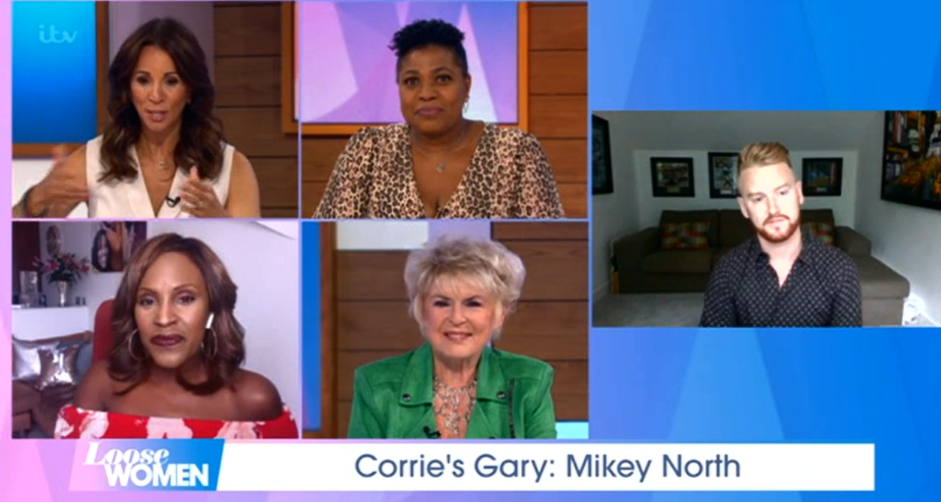 Loose Women Mikey North Coronation Street Credit: ITV