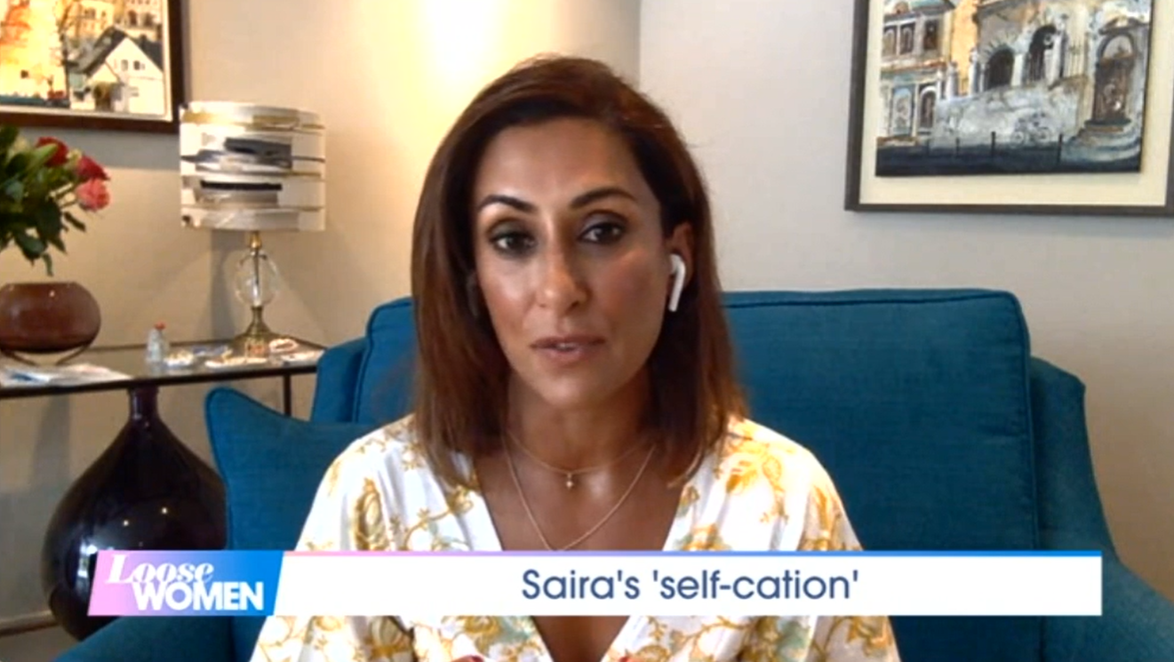 Loose Women Saira Loose Women panel show cut short Tue July 28 ITV