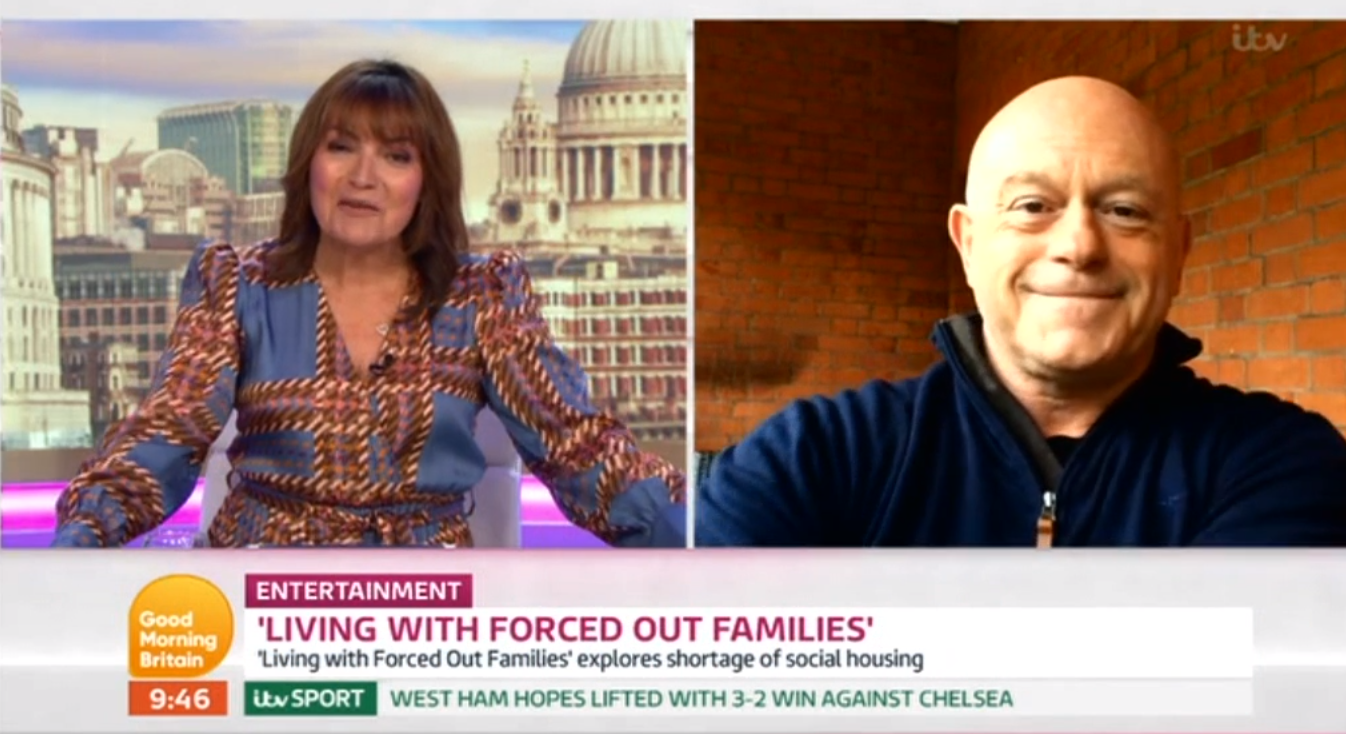 Lorraine and Ross Kemp ITV