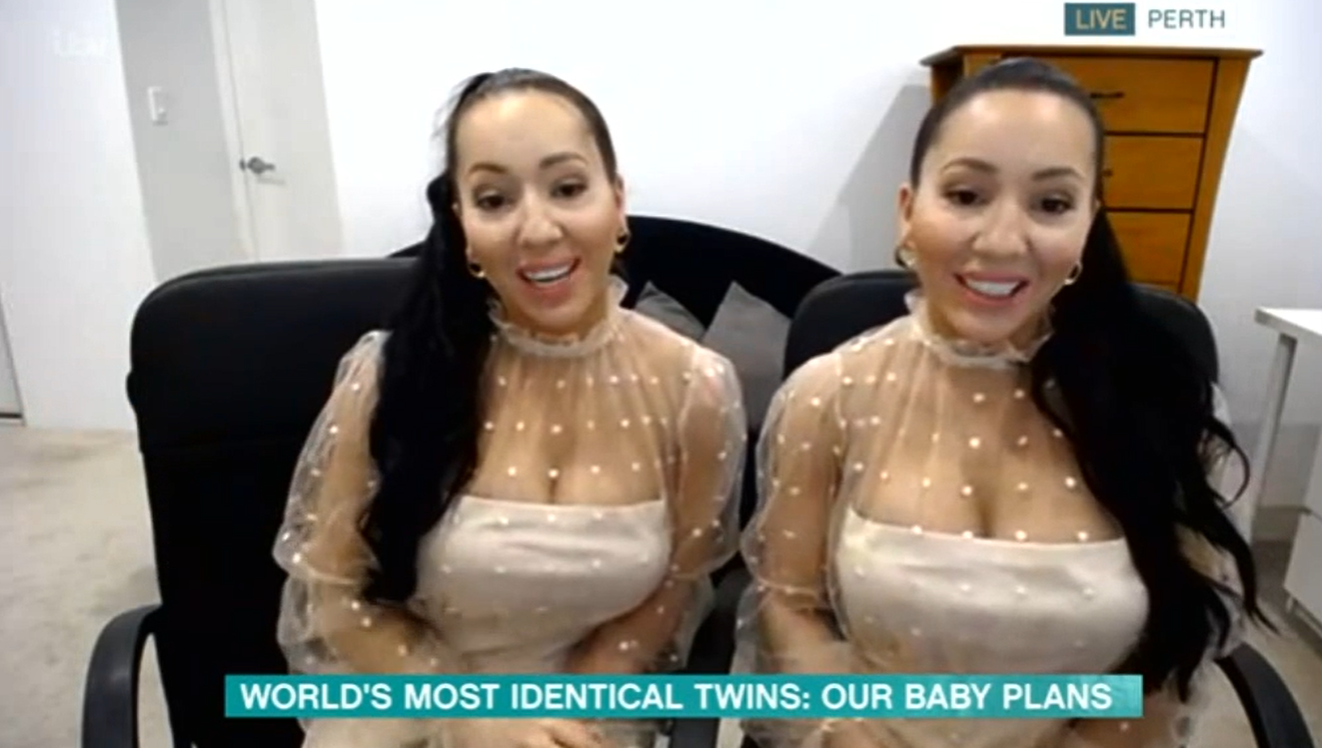 This Morning world's most identical twins Eamonn Holmes Ruth Langsford Credit: ITV