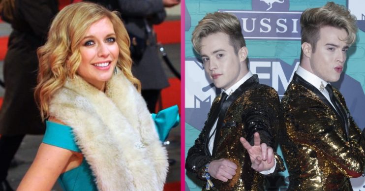 Rachel Riley and Jedward