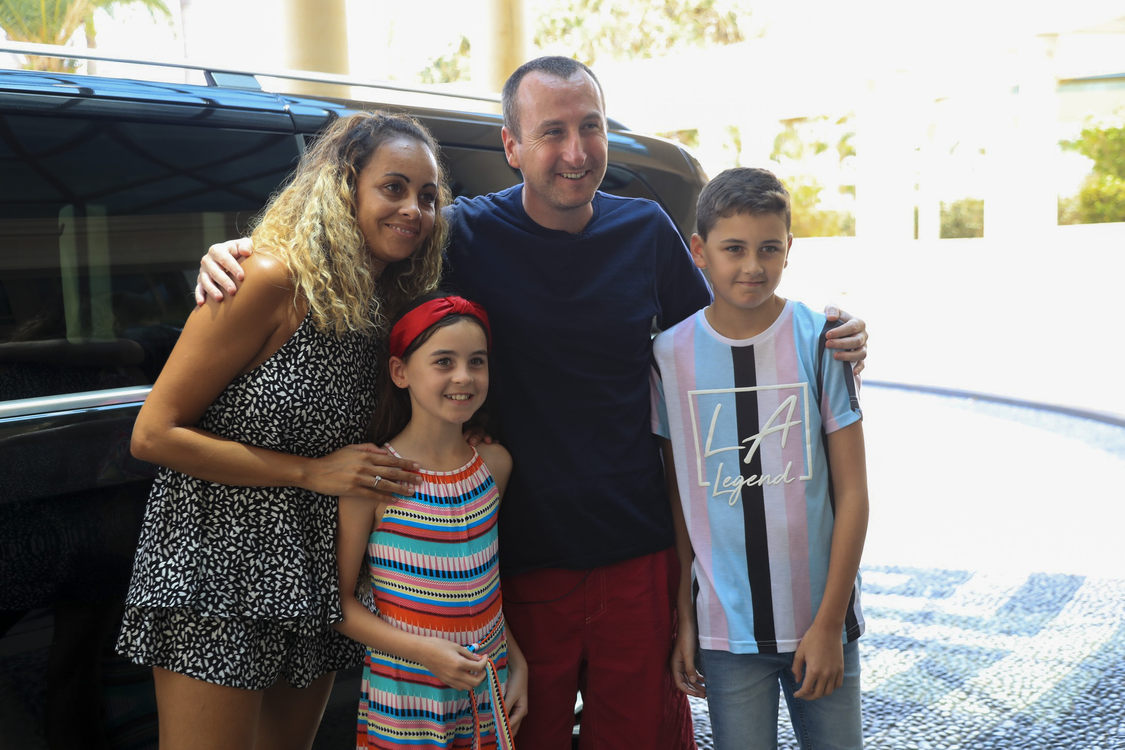 Andy Whyment and family I'm A Celeb Credit: SplashNews
