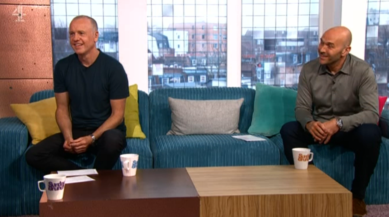 Tim and Simon are the Sunday Brunch hosts (Credit: Channel 4)