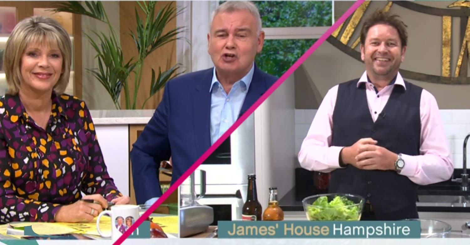 This Morning Eamonn Holmes and Ruth Langsford James Martin Credit: ITV
