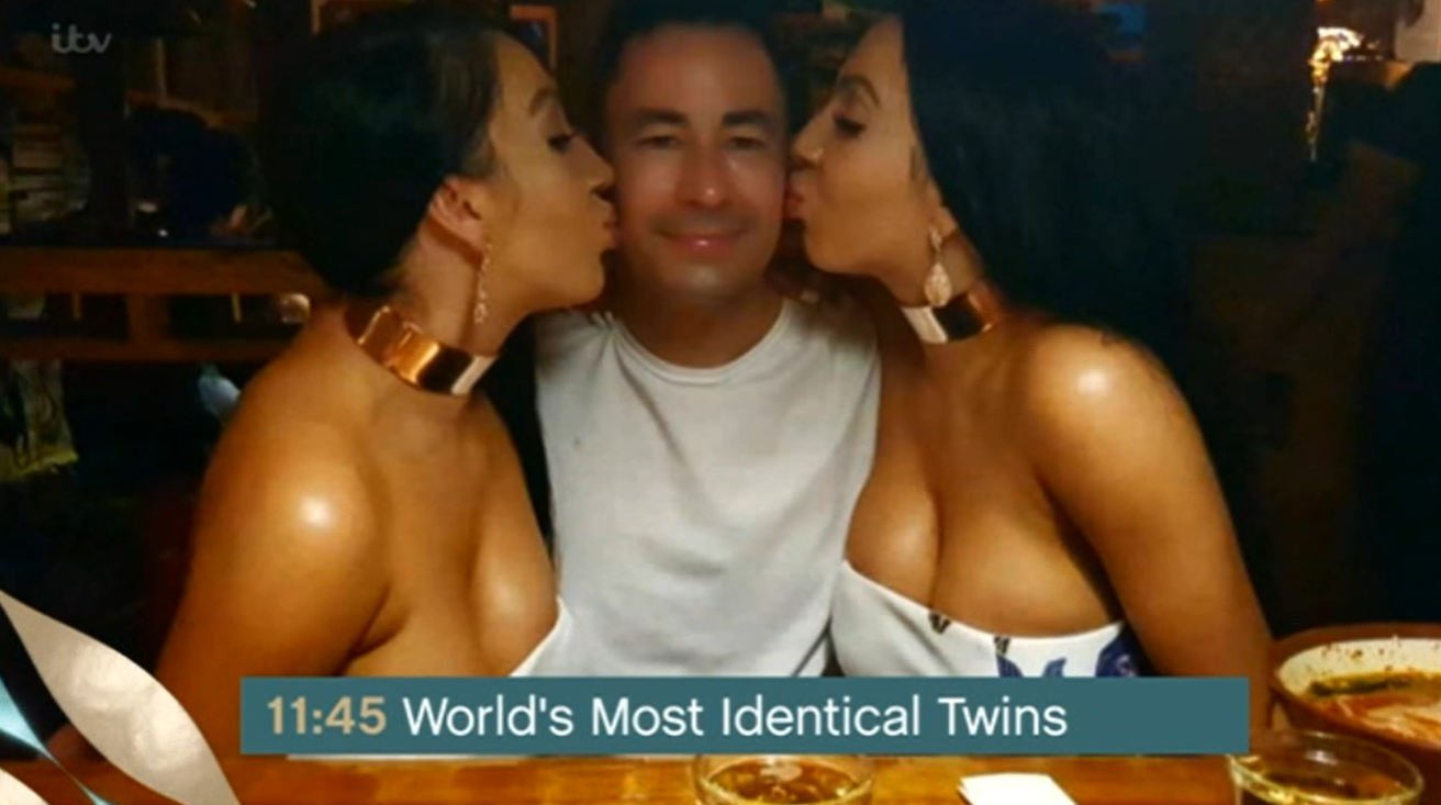 This Morning world's most identical twins Eamonn Holmes Ruth Langsford Credit: ITV