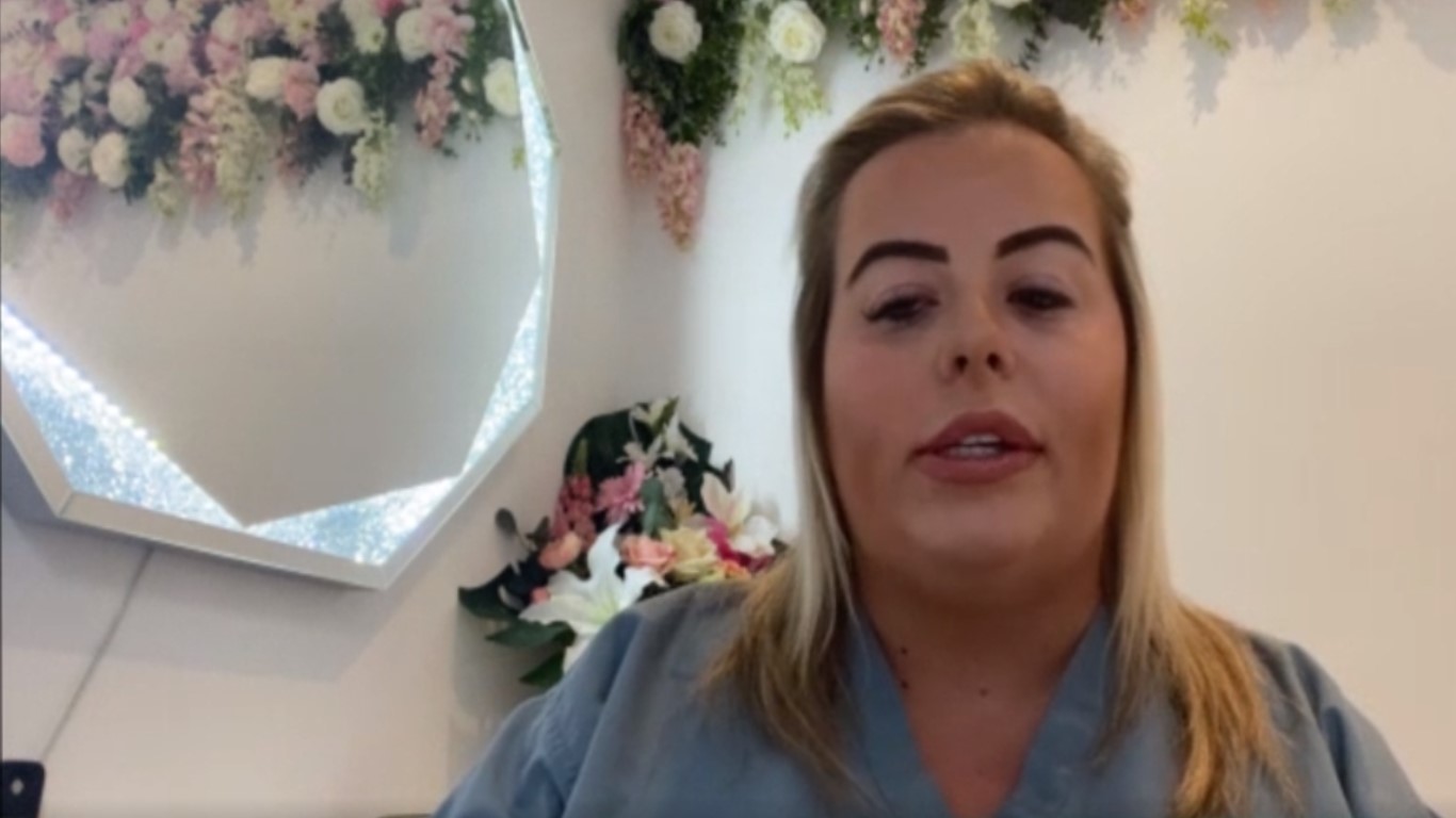 Lindsey said some people were struggling without being able to get their usual beauty treatments (Credit: ITV)