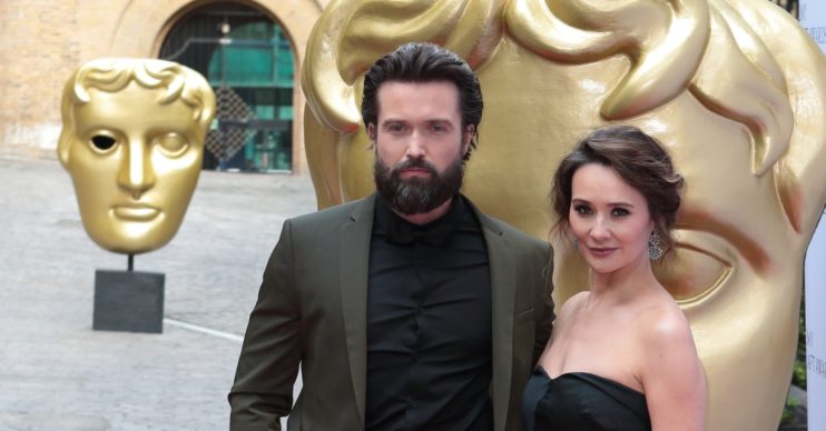 Former Hollyoaks stars Emmett J. Scanlan and Claire Cooper welcome first child