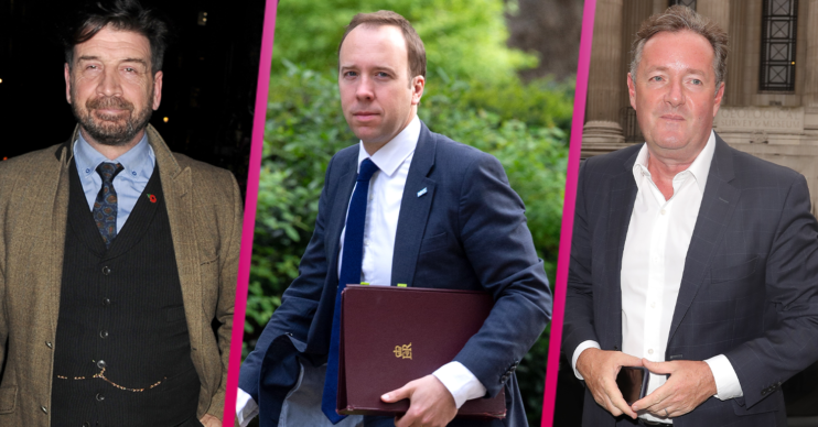 Celebrity crushes: Nick Knowles. Matt Hancock and Piers Morgan