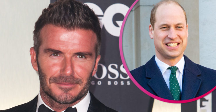 David Beckham and prince William