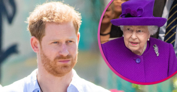 Prince Harry and the queen