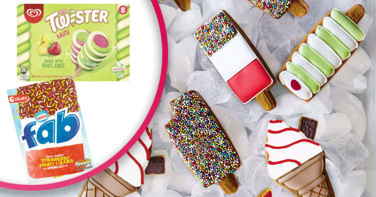retro ice lollies