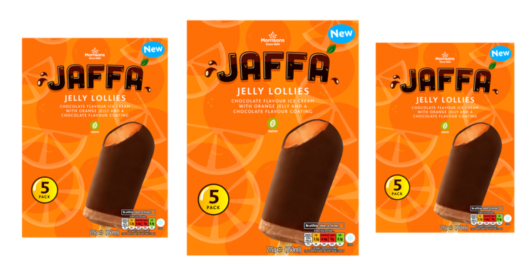 Jaffa cake ice lollies