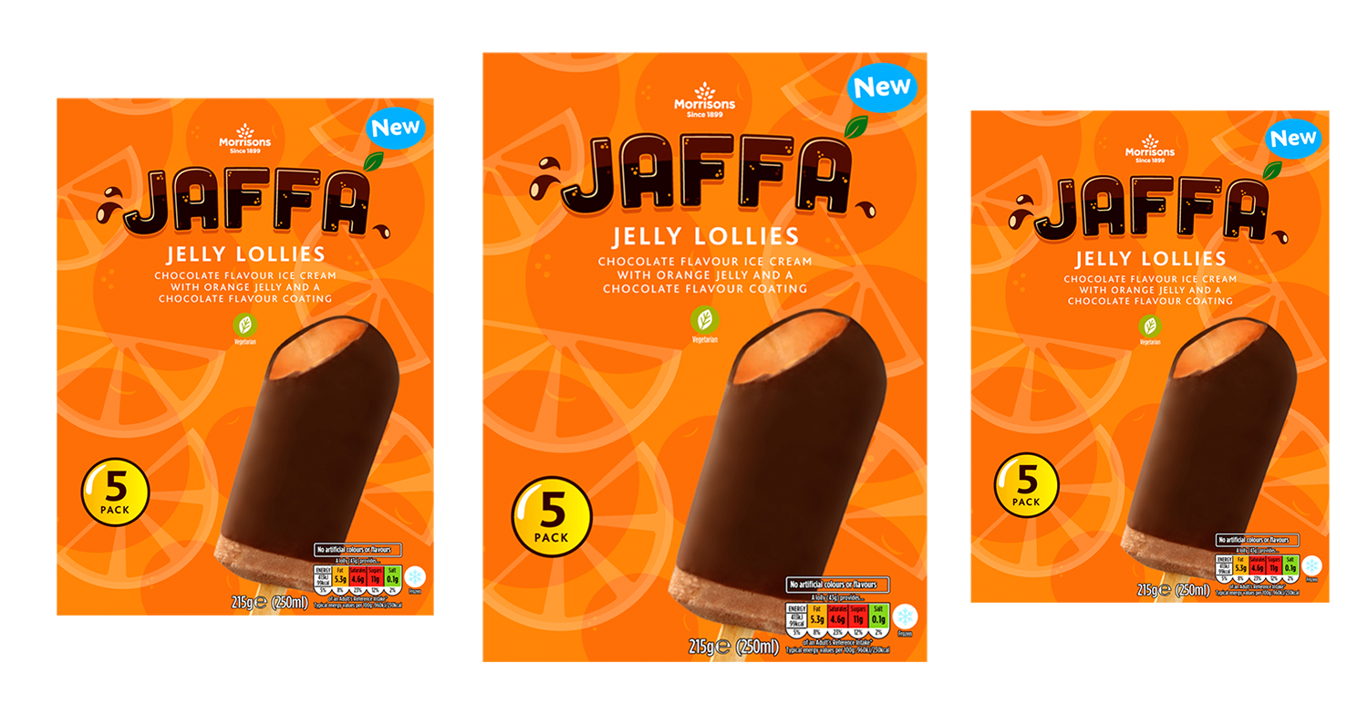 Jaffa cake ice lollies