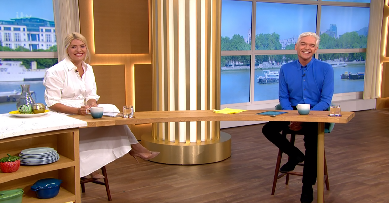 Holly Willoughby and Phillip Schofield on This Morning