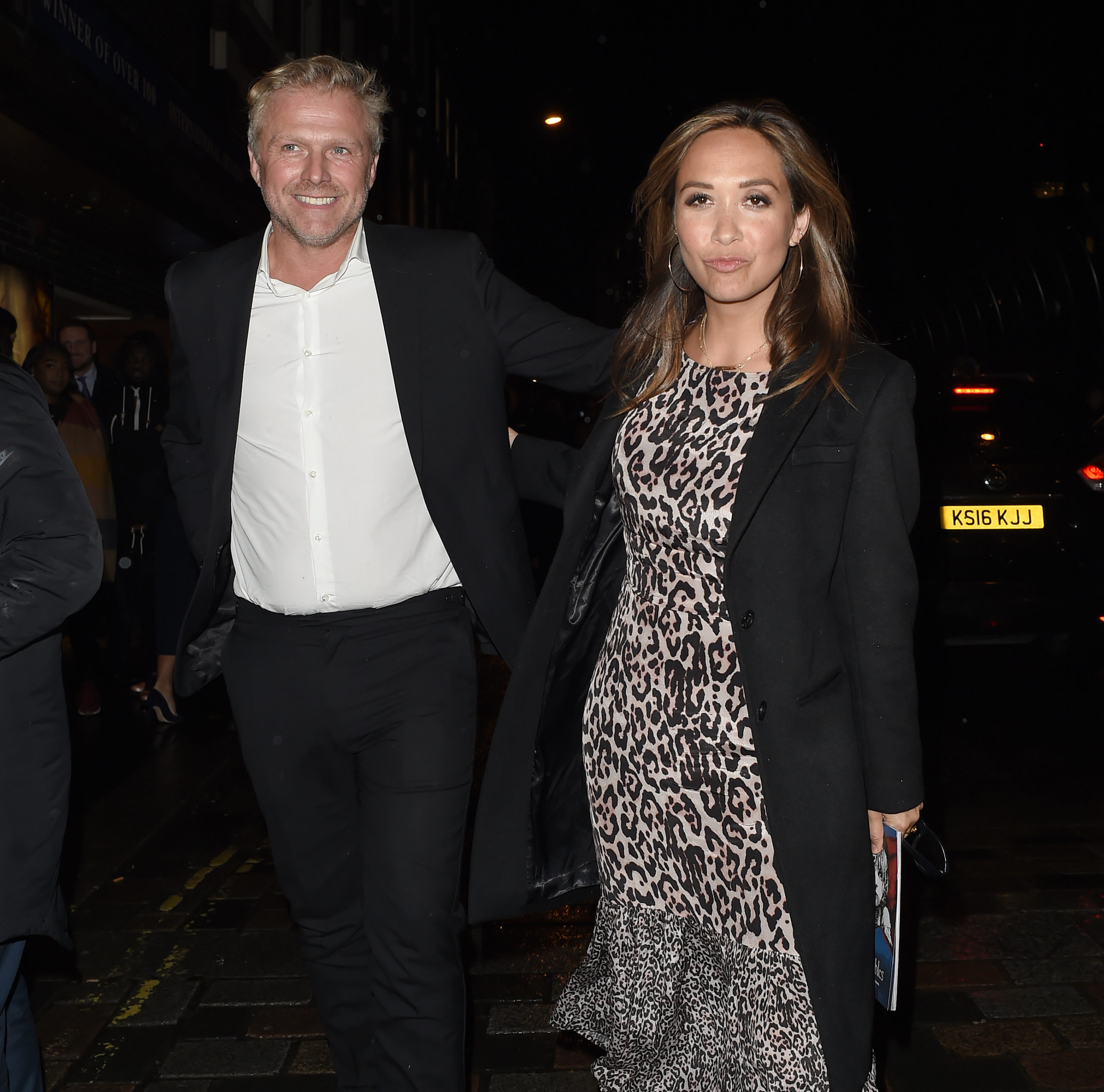 Myleene Klass has been with Simon Motson since 2015 (Credit: Splash News)