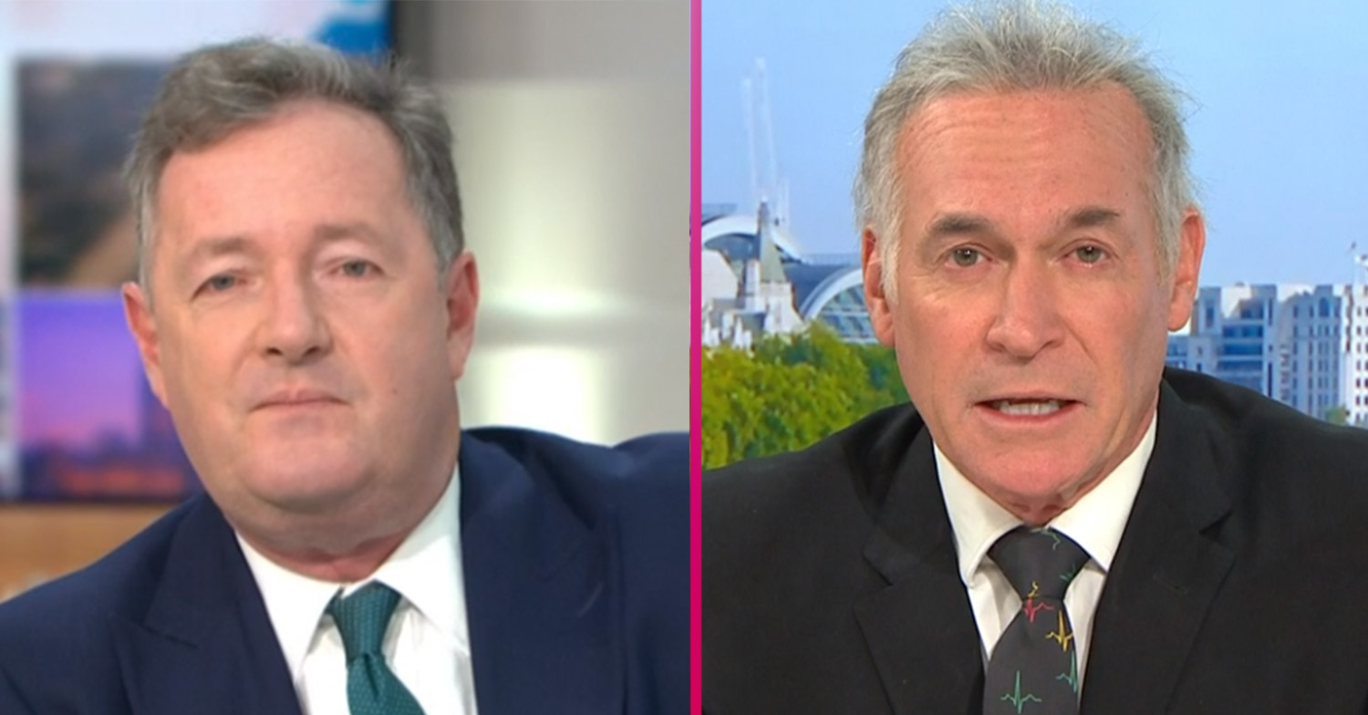 Piers Morgan and Dr Hilary Jones on GMB