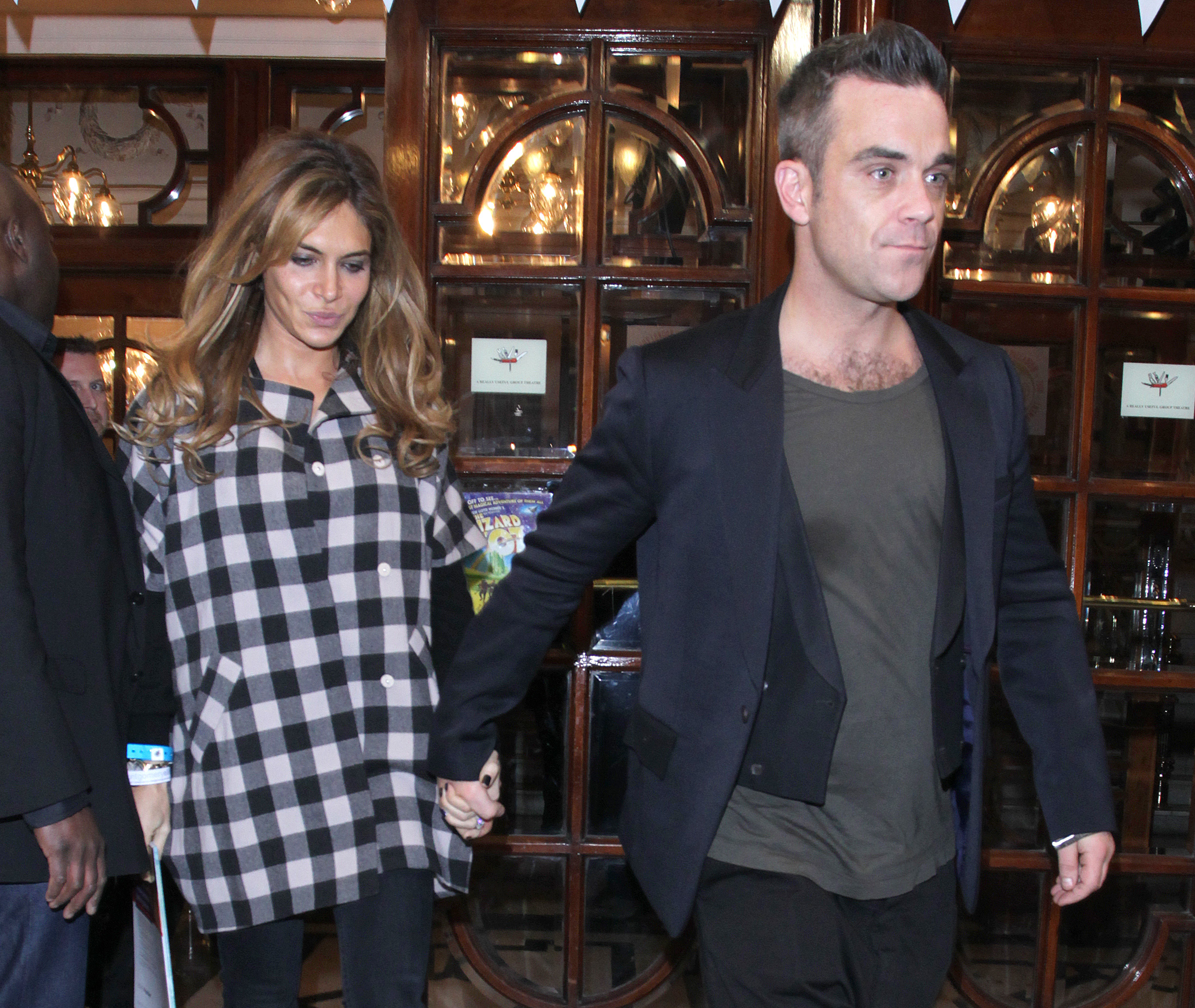 Robbie and Ayda were in Haiti at the time (Credit: Splash News)