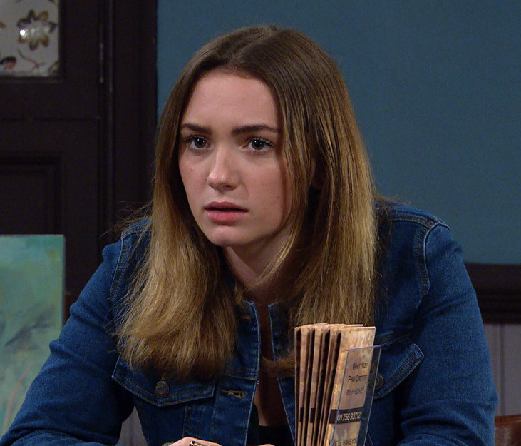 Gabby Thomas looks worried 