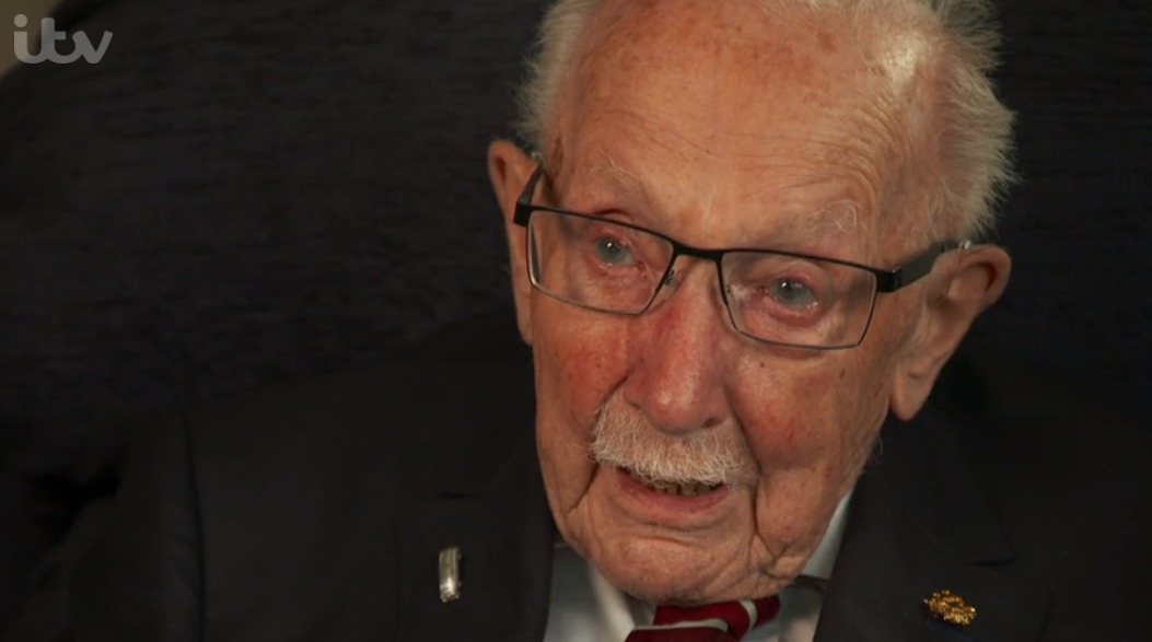 Tom Moore in an ITV documentary