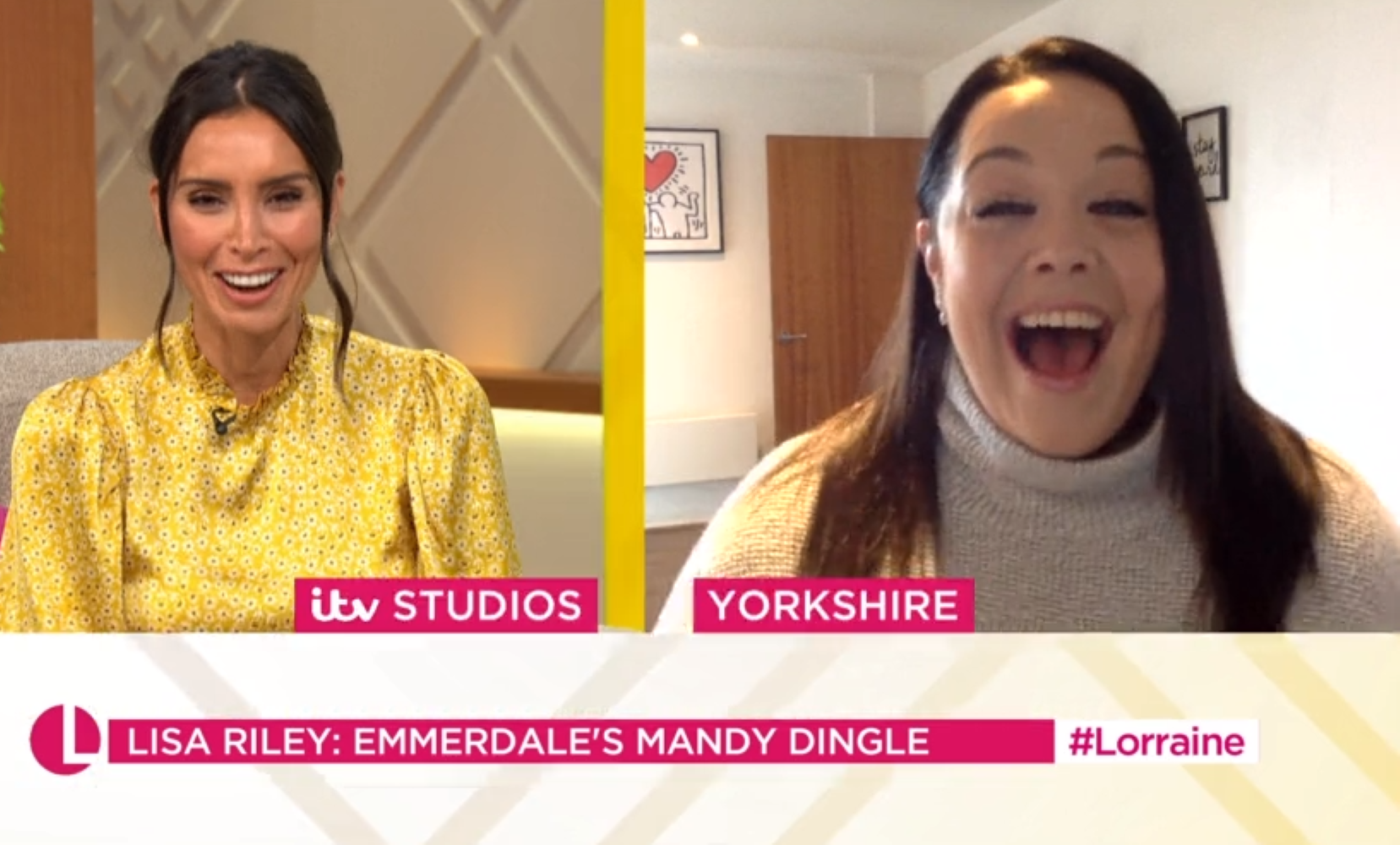 Emmerdale star Lisa Riley in hysterics as she forgets TV son's name 