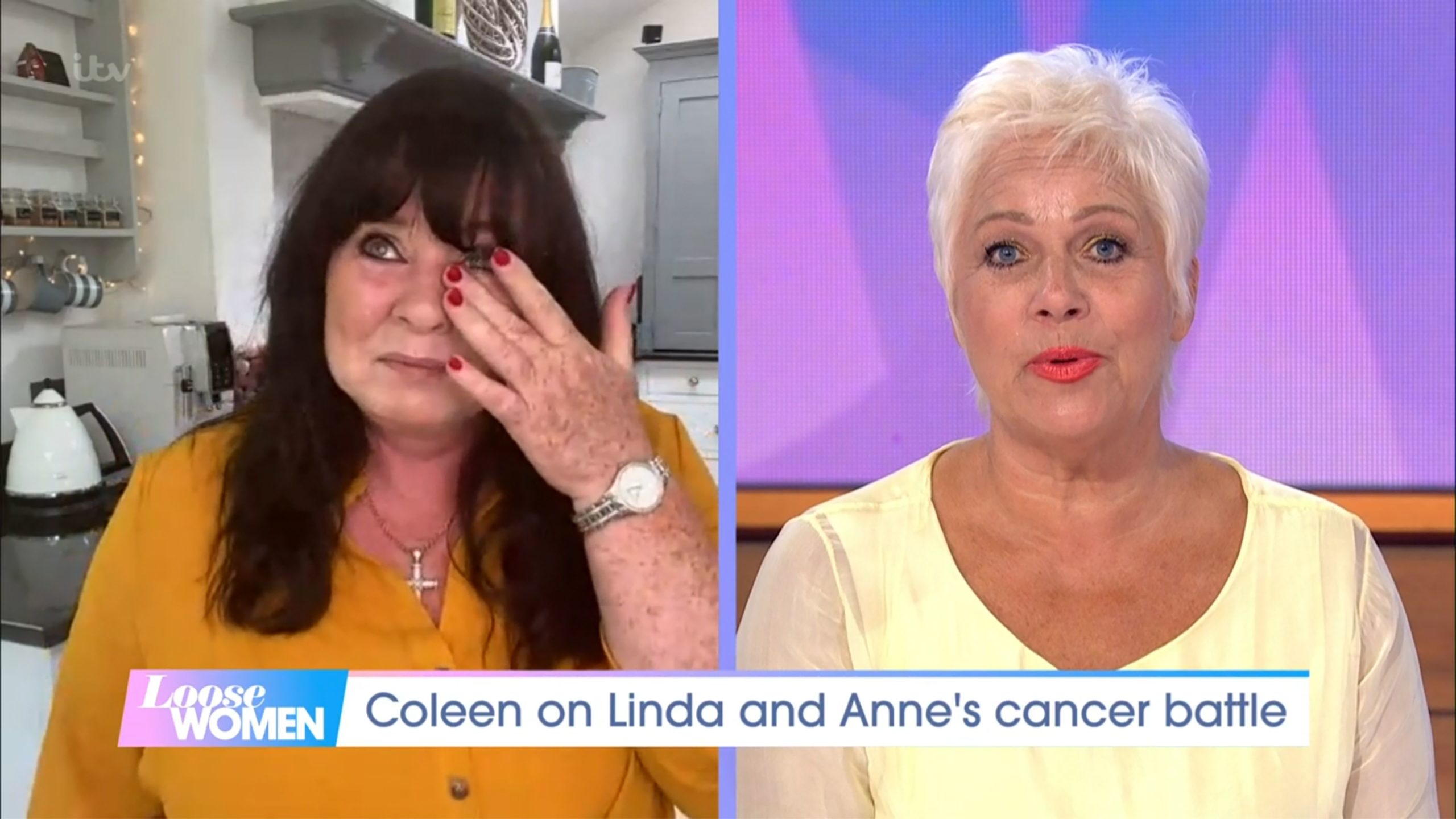 Coleen has taken her sisters diagnosis news particularly hard. (Credit: ITV)