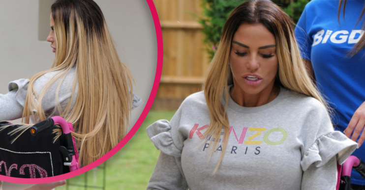 Katie Price wheelchair