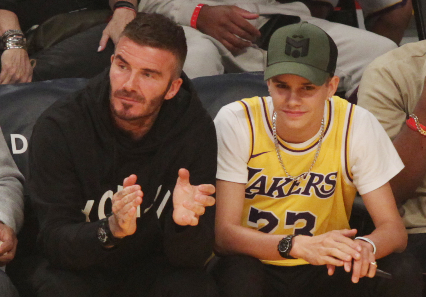 David Beckham and son Romeo Beckam