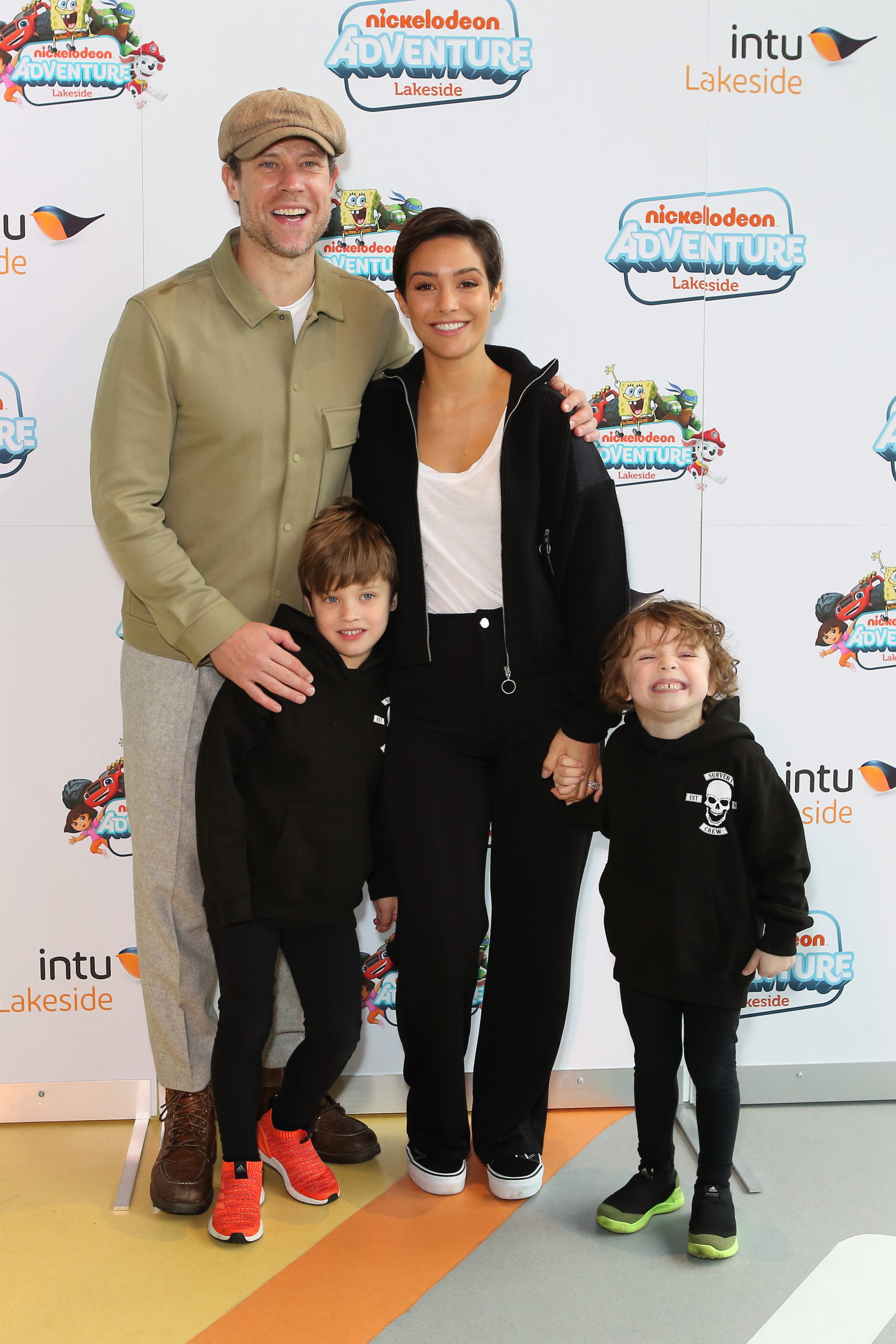 Wayne and Frankie Bridge with their kids