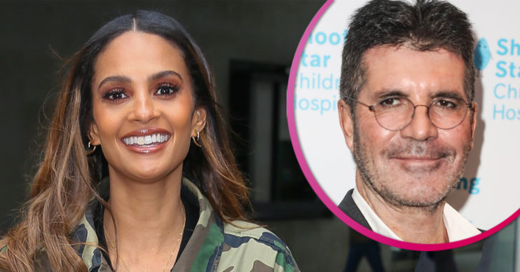 Alesha Dixon and Simon Cowell