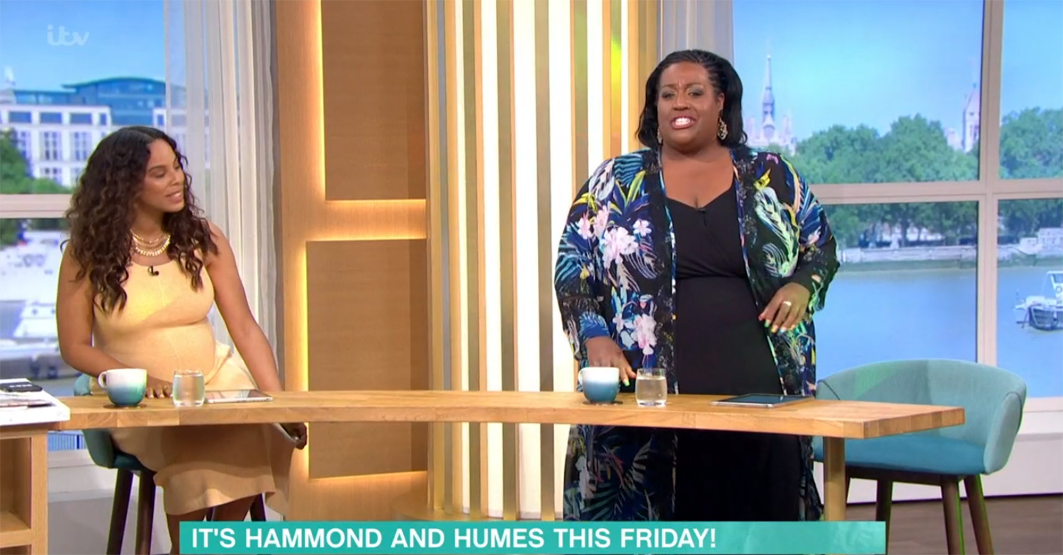 Rochelle Humes and Alison Hammond on This Morning