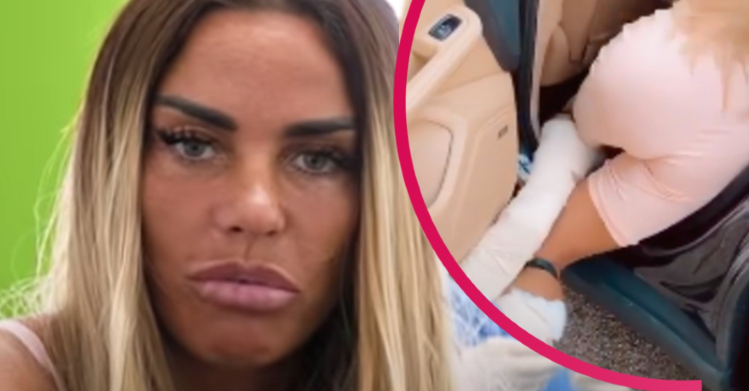 katie price broken feet