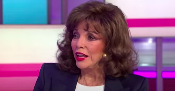 Joan Collins appearing on Loose Women on ITV