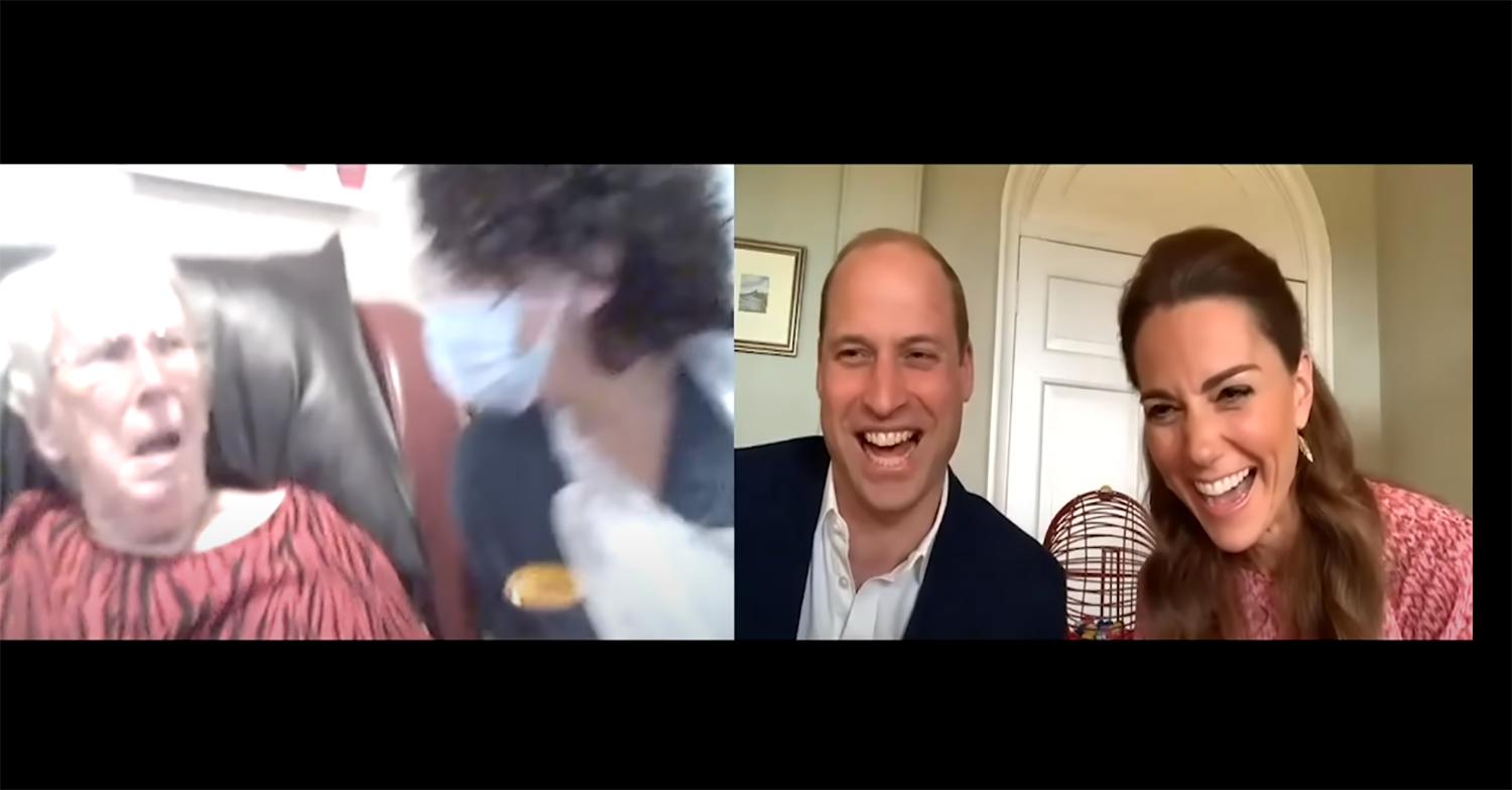Prince William and Kate host bingo for care home