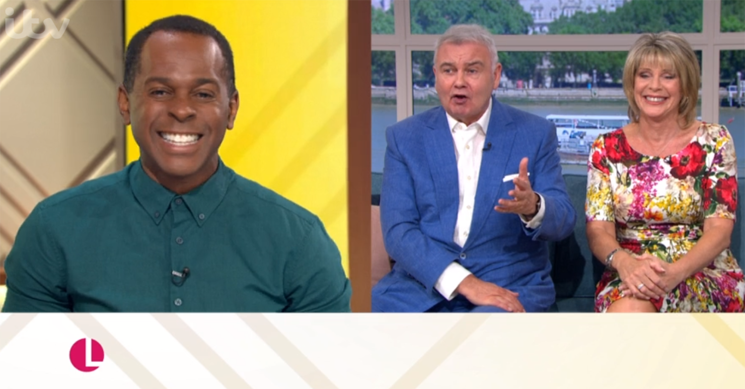 Andi Peters and Eamonn Holmes on Lorraine