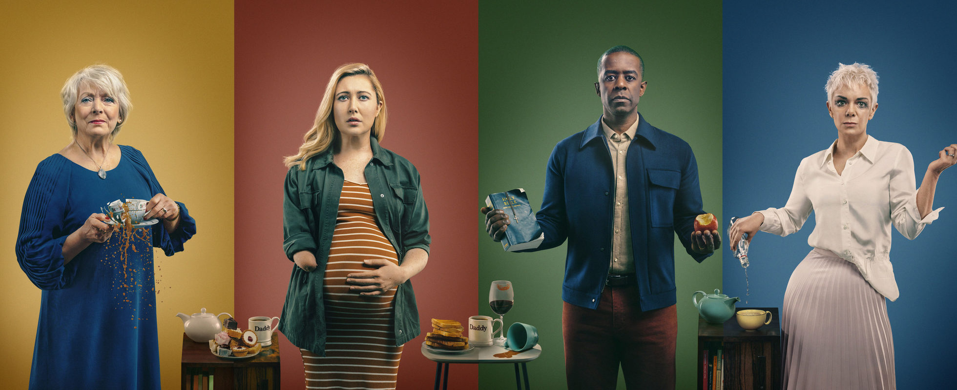 Gail (ALISON STEADMAN), Hannah (MELISSA JOHNS), David (ADRIAN LESTER), Belle (VICTORIA HAMILTON) from BBC One's Life