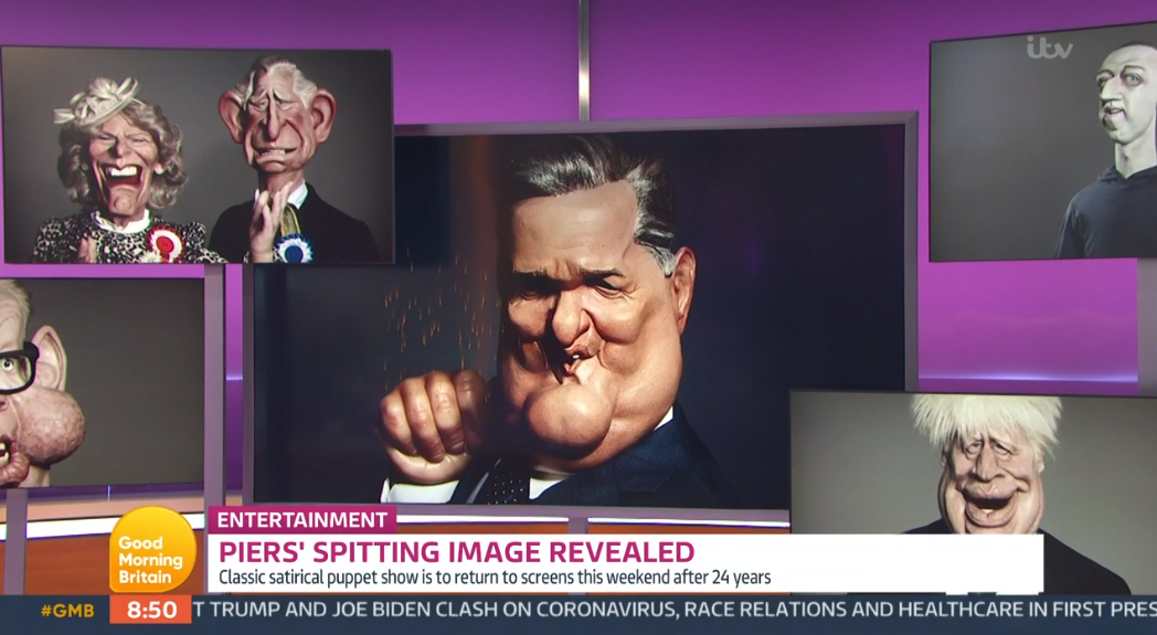 Piers Morgan Spitting Image