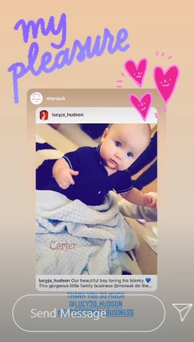 Lucy-Jo Hudson Instagram Stories