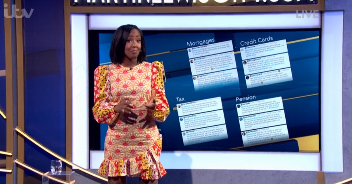 Angellica Bell dress The Martin Lewis Money Show