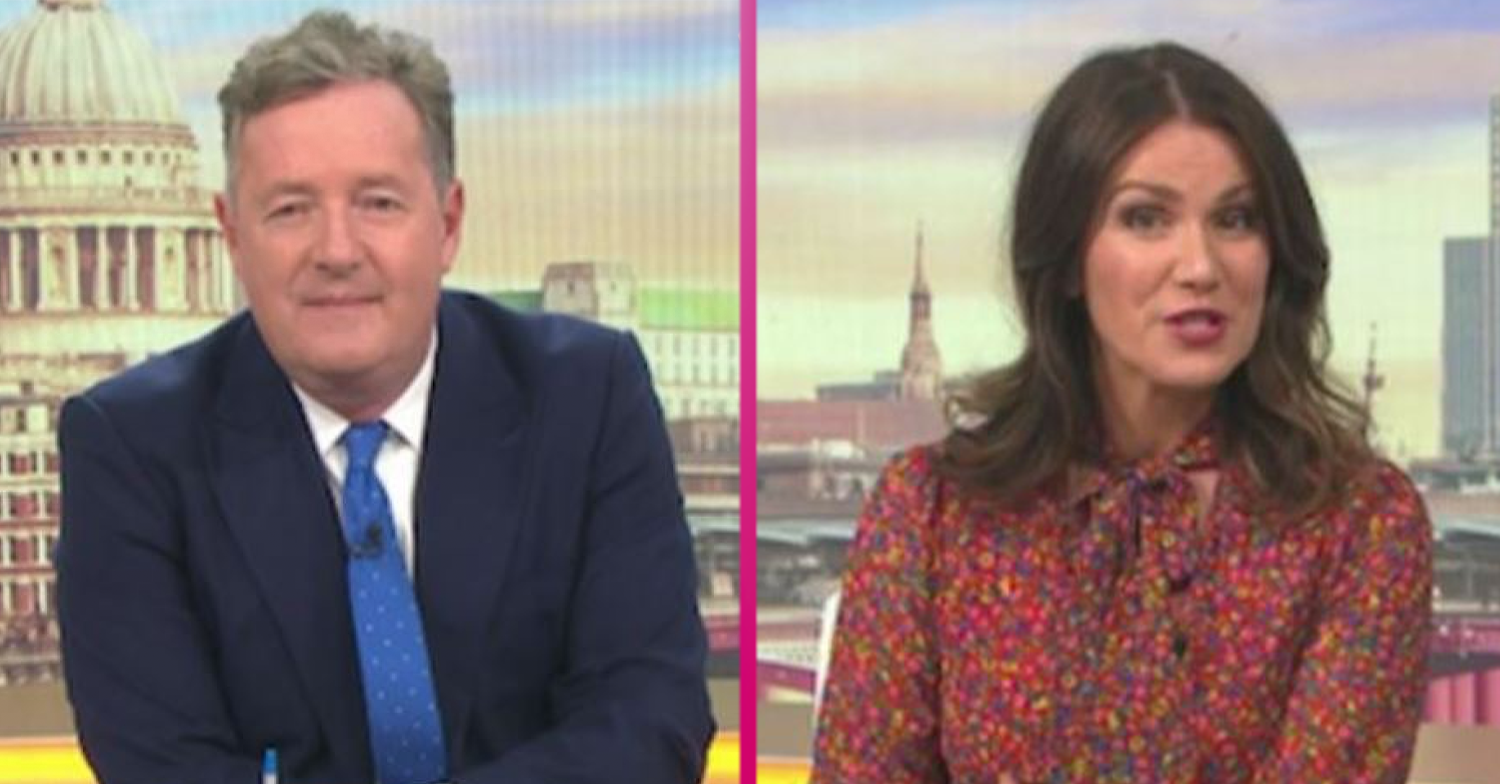 Piers and Susanna on Good Morning Britain