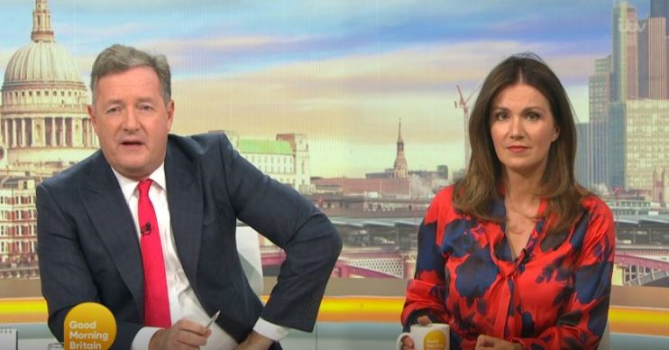 Piers Morgan and Susanna Reid live on GMB