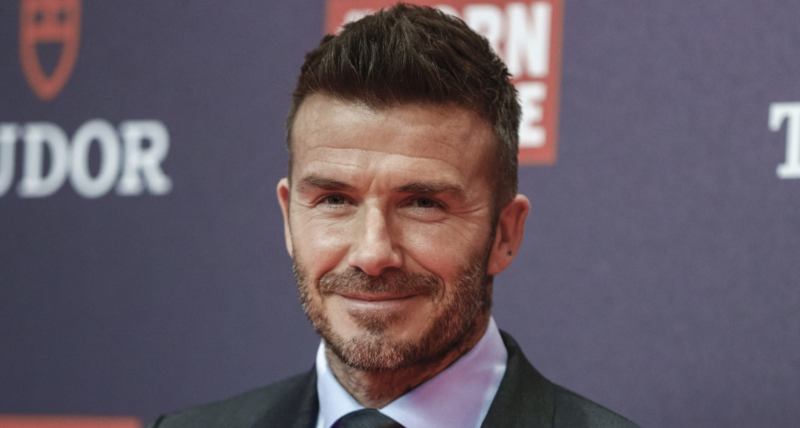David Beckham smiling