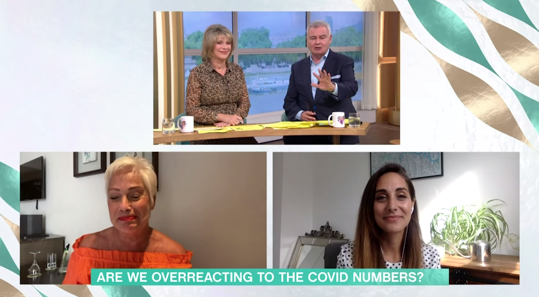 This Morning: Eamonn Holmes tells Denise Welch to 'calm down' during fiery coronavirus debate