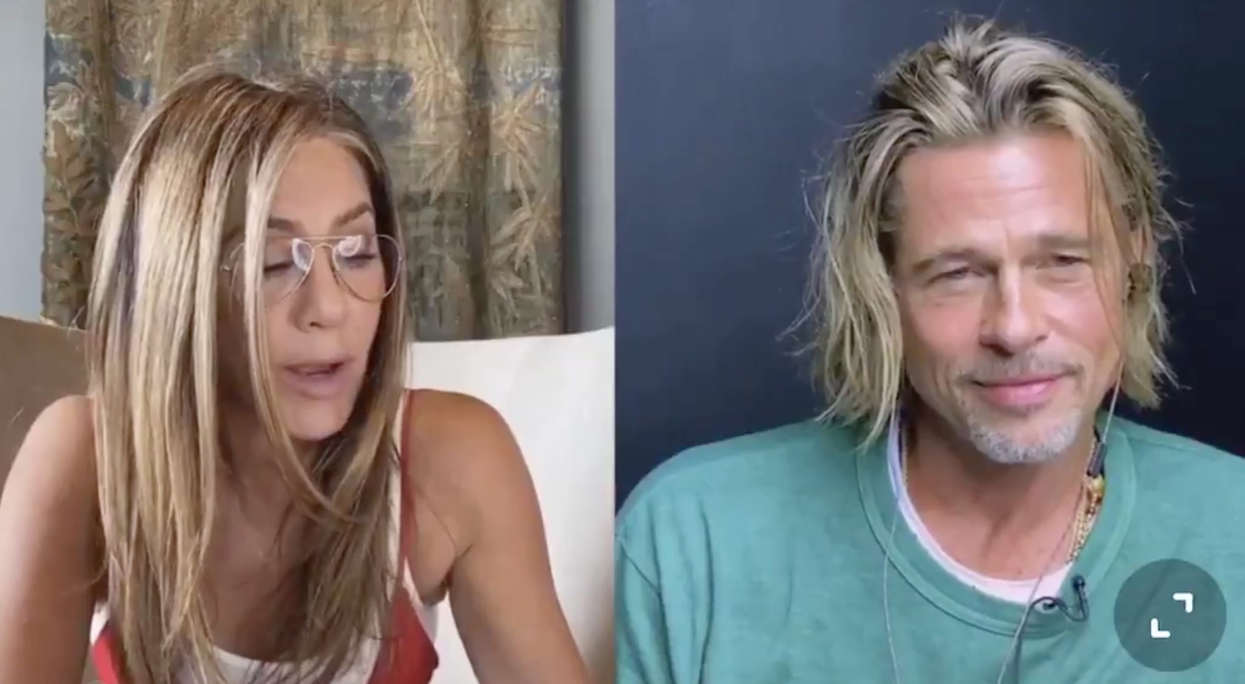the Jennifer Aniston and Brad Pitt reunion