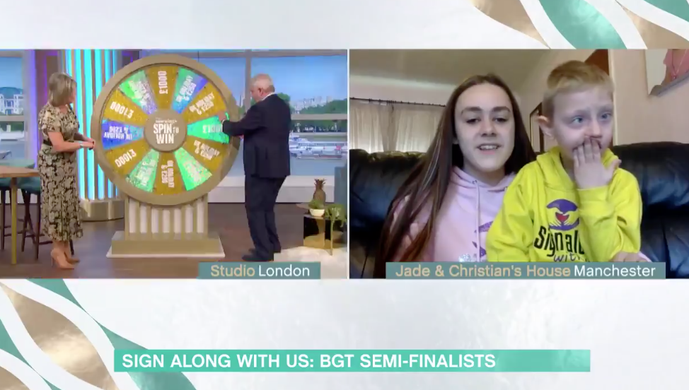 Eamonn Holmes fixed it for the BGT stars to win more on This Morning (Credit: ITV)