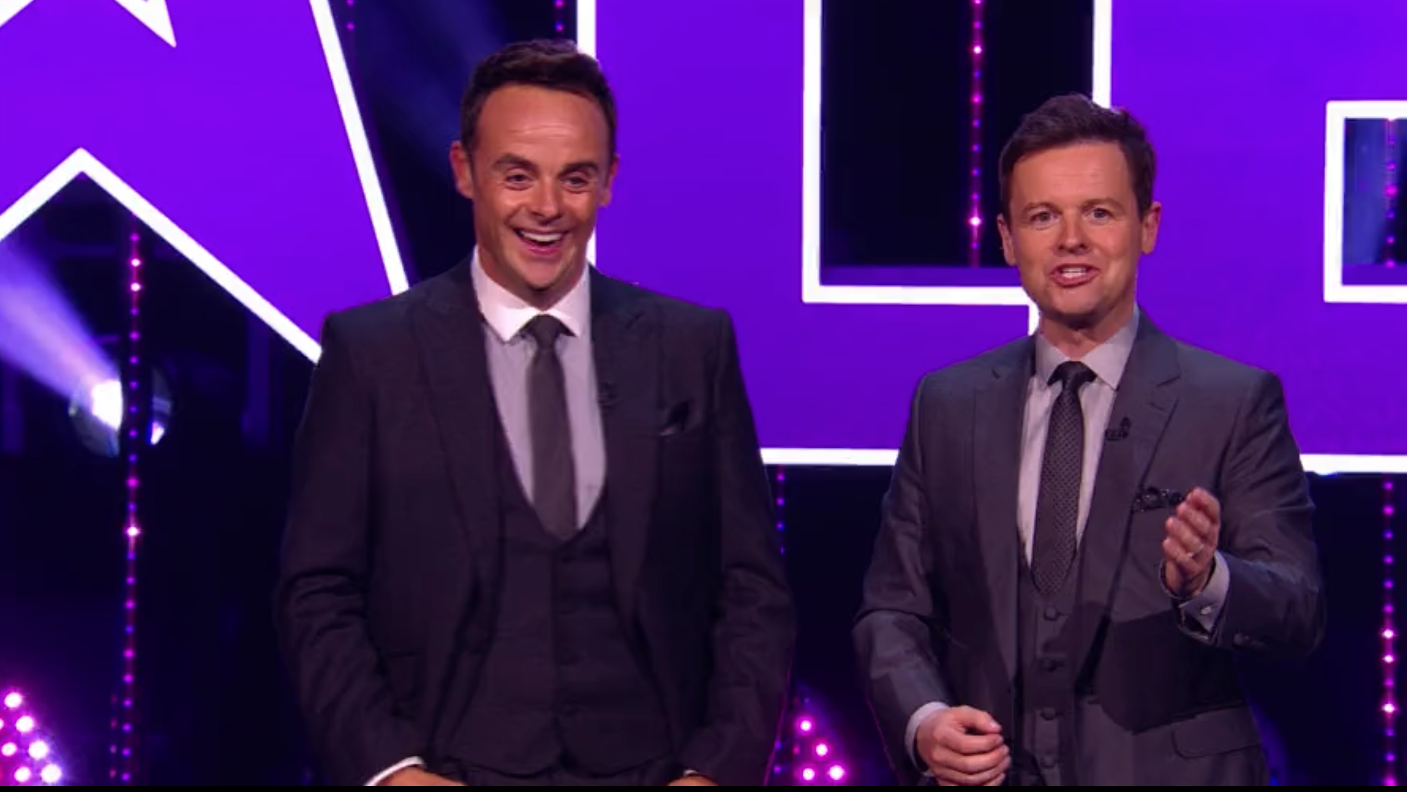 BGT Ant Dec Alesha Dixon necklace