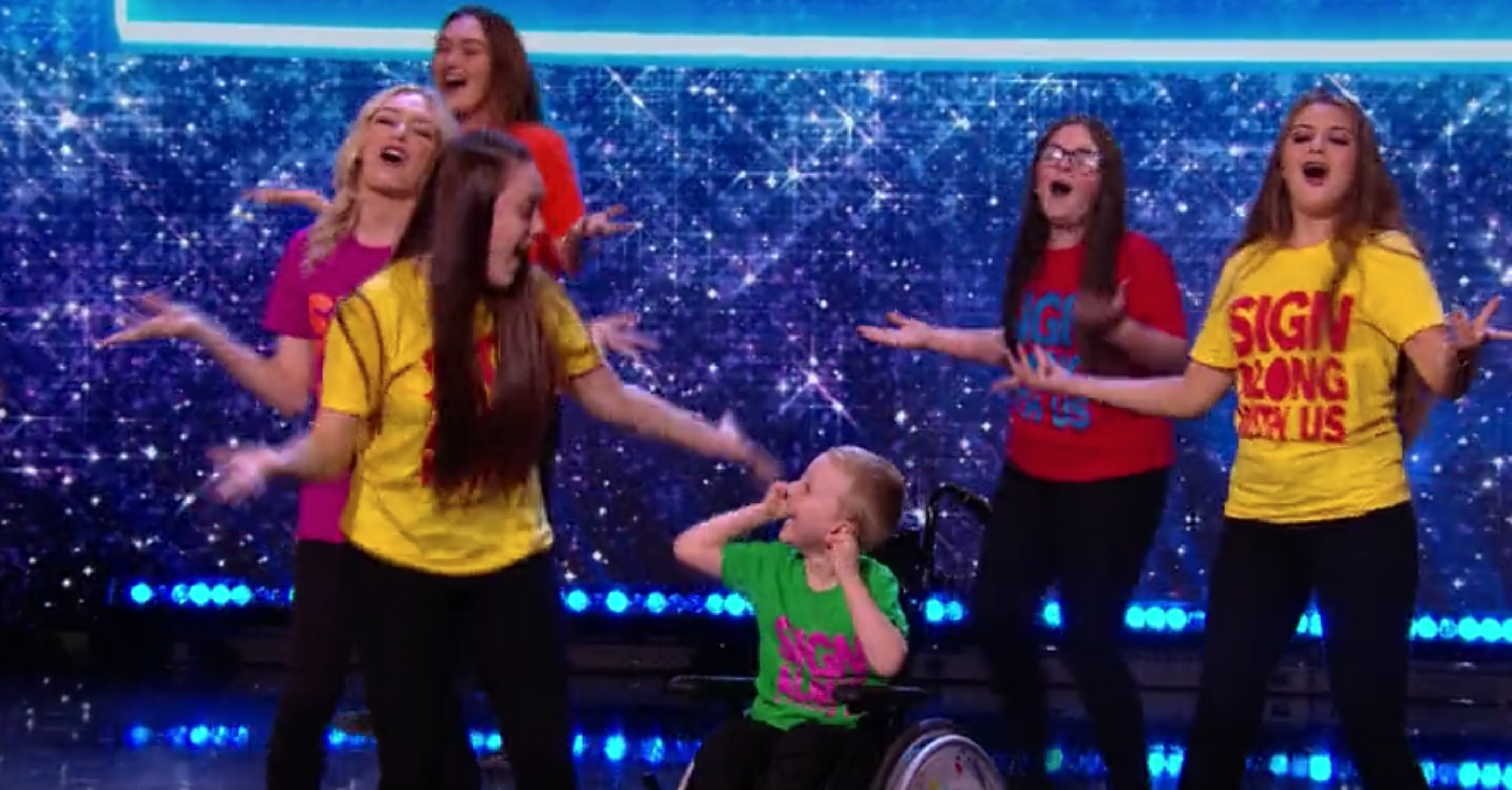 BGT choir Sign Along With Us brought joy to the show (Credit: ITV)